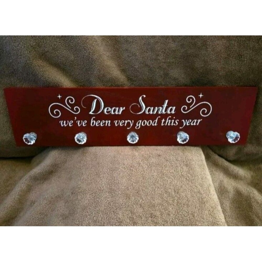 Wood Stocking Hanger Wall Decor